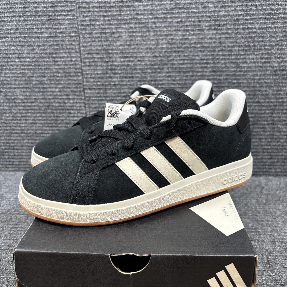 Size 5  - Adidas Grand Court 00's K Black/White